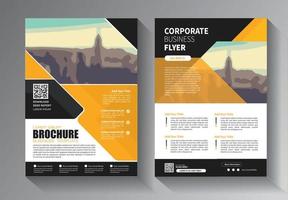 flyer brochure business template for annual report vector