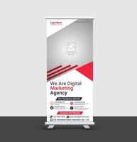 Corporate Roll Up Banner Template vector