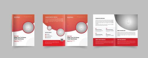 Bi Fold Brochure Design Template vector