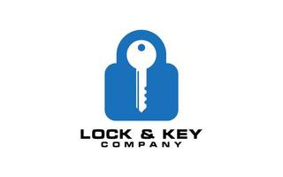 Lock  Key Vector Logo Template