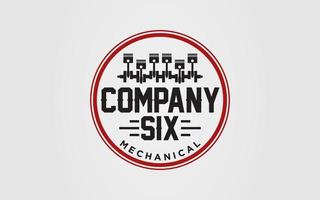 Logo mechanical for auto service auto body and other work vector