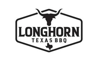 Vintage label texas Longhorn Cow vector