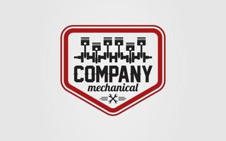 Logo mechanical for auto service auto body and other work vector