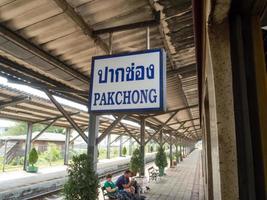 Pak Chong Railway Station Nakhon Ratchasima Thailand 18 November 2018 photo