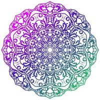 ornamento de mandala o diseño de fondo de flores. vector