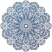 ornamento de mandala o diseño de fondo de flores. vector