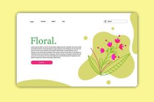 Design landing page or web page design templates for beauty, spa, wellness, natural products, cosmetics, body care. Gradient vector illustration concepts for website and mobile website development.