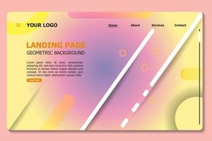 Abstract background website Landing Page. Template for websites, or apps. Modern design. Abstract vector style.Minimal geometric background. Dynamic shapes composition. Eps10 vector.