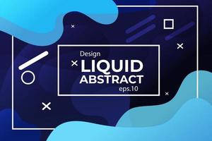 Set of modern abstract  Liquid color banners. Flat geometric shapes of different colors with black outline. Modern design isolated white background vector