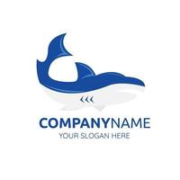 Illustration vector design of Shark logo template for business or company
