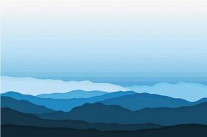 Abstract Background Landscape Mountains Blue vector