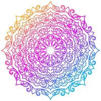 ornamento de mandala o diseño de fondo de flores. vector