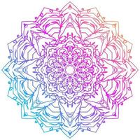 ornamento de mandala o diseño de fondo de flores. vector