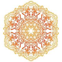 ornamento de mandala o diseño de fondo de flores. vector