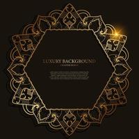 Mandala ornament or frame background design. vector