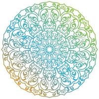 ornamento de mandala o diseño de fondo de flores. vector