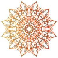 ornamento de mandala o diseño de fondo de flores. vector