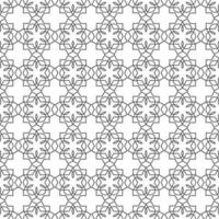 Monochrome geometric delicate seamless pattern vector