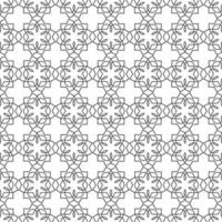 Monochrome geometric delicate seamless pattern vector