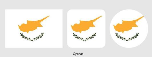 Cyprus flag, vector illustration