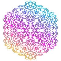 ornamento de mandala o diseño de fondo de flores. vector