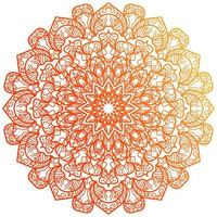 ornamento de mandala o diseño de fondo de flores. vector