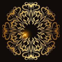 Mandala ornament or flower background design. vector