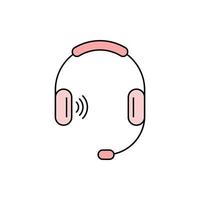 Modern headphone icon vector