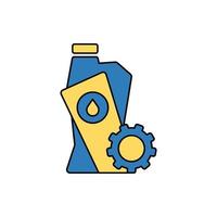 automobile car engine oil icon vector