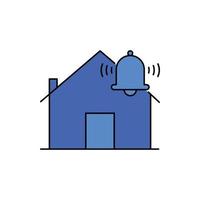 home security alarm icon vector