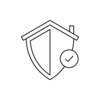 Home security protection icon vector