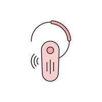 Creative bluetooth headphone icon vector