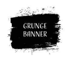 Grunge dirty brush stroke banner. vector