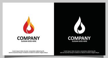Fire logo illustration vector design