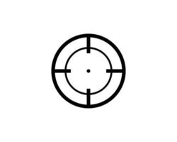 Aim outline icon isolated. Symbol, logo illustration for mobile concept, web design and games. vector