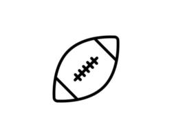 icono de vector de fútbol americano, símbolo de pelota deportiva. ilustración de vector plano simple y moderna para sitio web o aplicación móvil