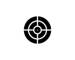 Aim outline icon isolated. Symbol, logo illustration for mobile concept, web design and games. vector