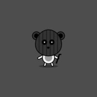 free cute criminal animal template vector