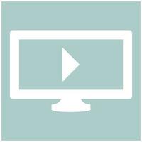 Tv with Mark playing video the white color icon vector