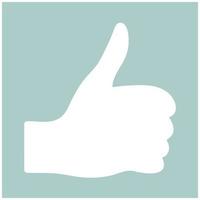 Symbol good the white color icon vector