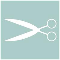 Scissors the white color icon vector