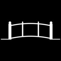 Bridge icon white color vector illustration image flat style
