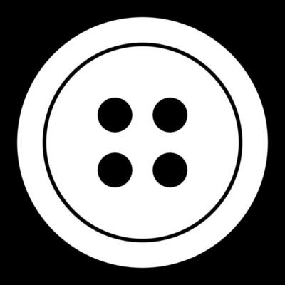 Clothing button white icon