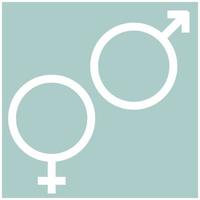Venus and Mars symbol the white color icon vector