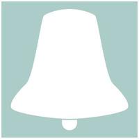 Bell the white color icon vector
