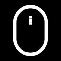 Optical mouse white icon vector