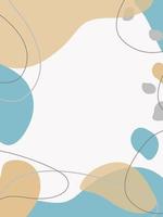 abstract minimalist flesh pattern shape background. Background for social networks. Modern vector illustration. Contemporary nude palette