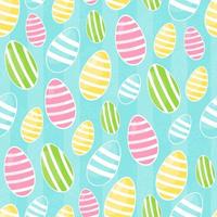 seamless endless blue background with Easter eggs of different sizes. Printing on fabric, paper, wrapper, postcards. Vector illustration