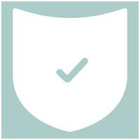 Shield the white color icon vector