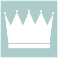 Crown the white color icon vector